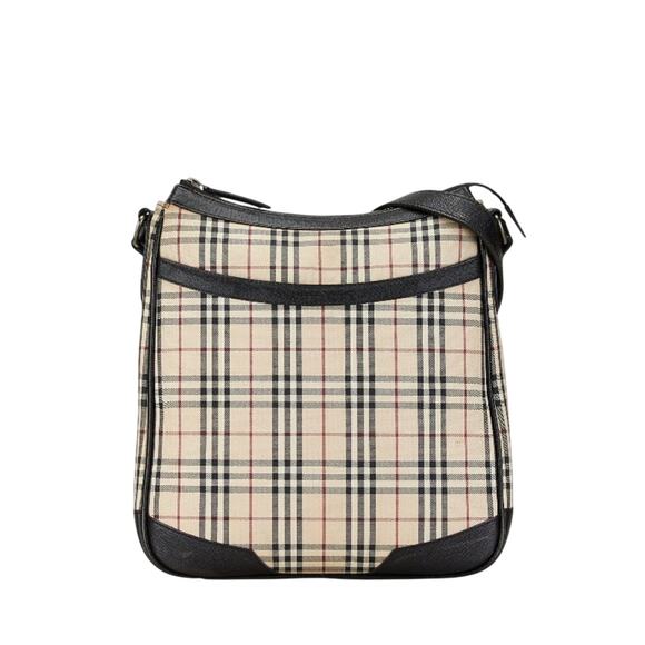 Burberry Nova Check Shoulder Bag in Beige & Black with Dustbag & COA - Picture 1 of 16